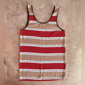 Single Stitch Striped Vintage Tank